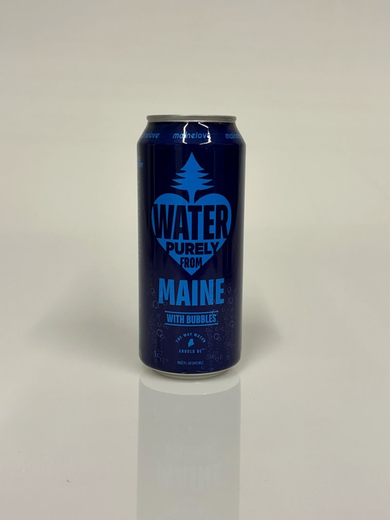 Water Purely From Maine With Bubbles