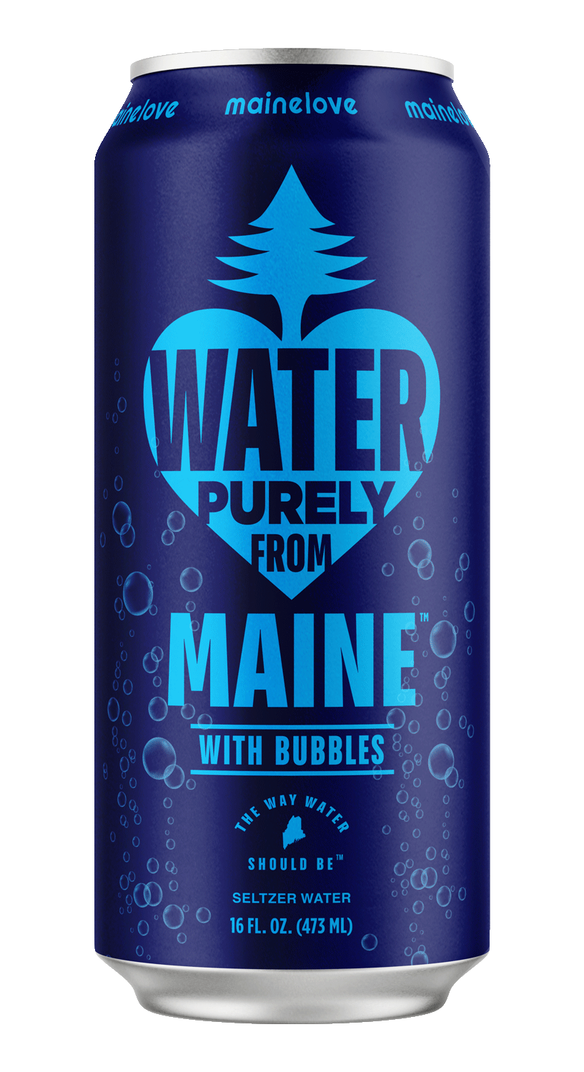 Water Purely From Maine With Bubbles