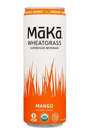 MaKa Superfood: Maka-12oz-2023-Wheatgrass-Mango-Front