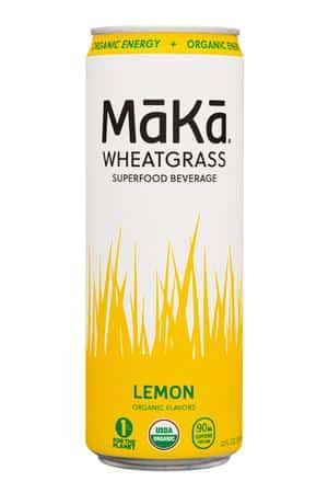 MaKa Superfood: Maka-12oz-2023-Wheatgrass-Lemon-Front