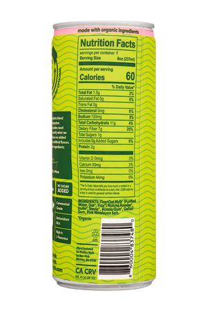 malibu mylk: MalibuMilk-8oz-2022-FlaxOatMylk-Matcha-Facts