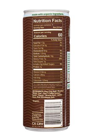 malibu mylk: MalibuMilk-8oz-2022-FlaxOatMylk-Coffee-Facts