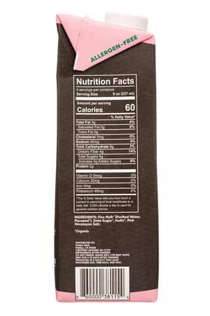 malibu mylk: MalibuMylk-34oz-2022-FlaxMylk-SlightlySweet-Facts