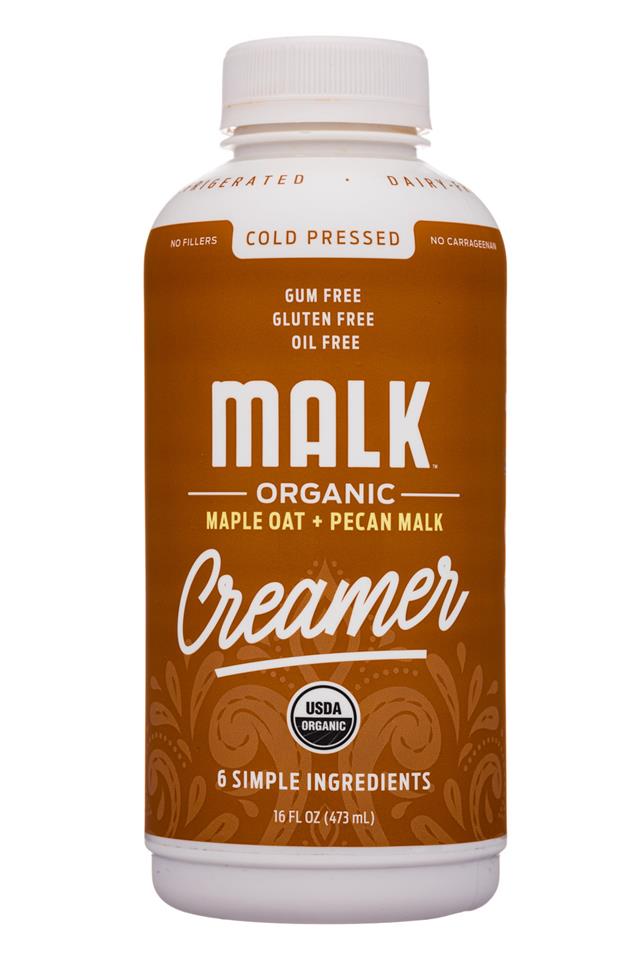 MALK Organics: Malk-16oz-Creamer-MapleOatPecan-Front