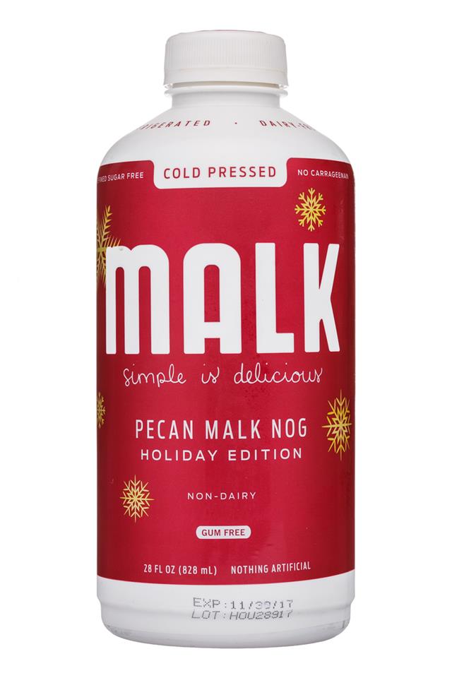 MALK Organics: Malk-28oz-PecanMalkNog-Front