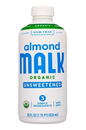 MALK Organics: Malk-28oz-2025-Almond-Unsweet-Front