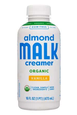 MALK Organics: Malk-16oz-2024-Creamer-Almond-Vanilla-Front