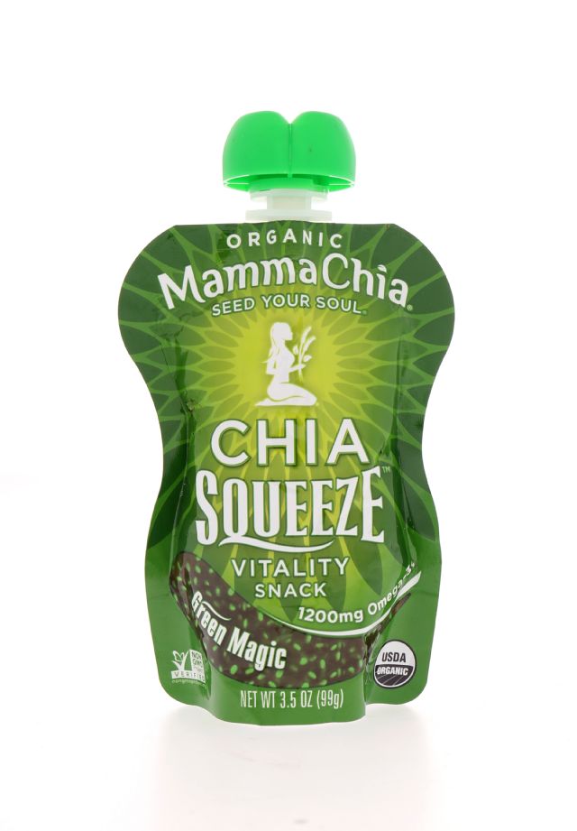 Mamma Chia Organic Chia Squeeze: MammaChia GreenMagic Front