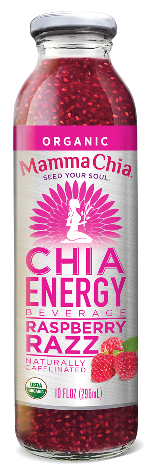 Mamma Chia Clean Energy Beverage: Raspberry-Razz