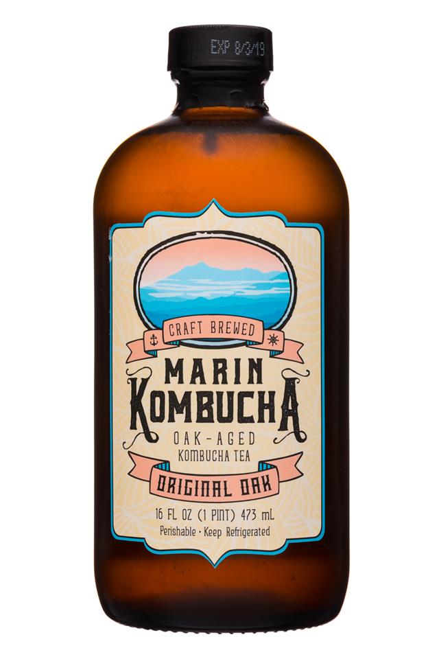 Marin Kombucha: Marin-16oz-Kombucha-OriginalOak-Front