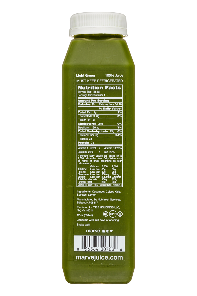 Marve: Marve-12oz-Juice-LightGreen-Facts