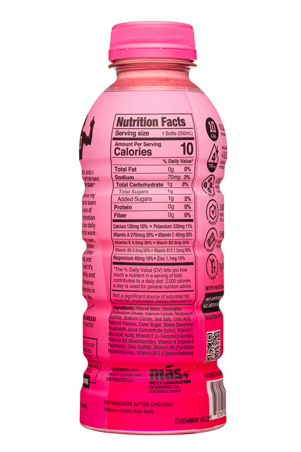 Más+ by Messi: Mas-17oz-2024-Hydration-MiamiPunch-Facts
