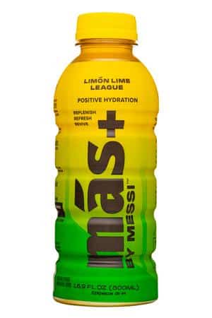 Más+ by Messi: Mas-17oz-2024-Hydration-LimonLimeLeague-Front