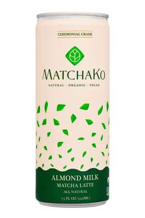 MatchaKo: Matchako-7oz-2023-MatchaLatte-AlmondMilk-Front