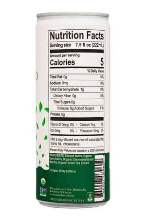 MatchaKo: Matchako-7oz-2023-MatchaLatte-Unsweet-Facts
