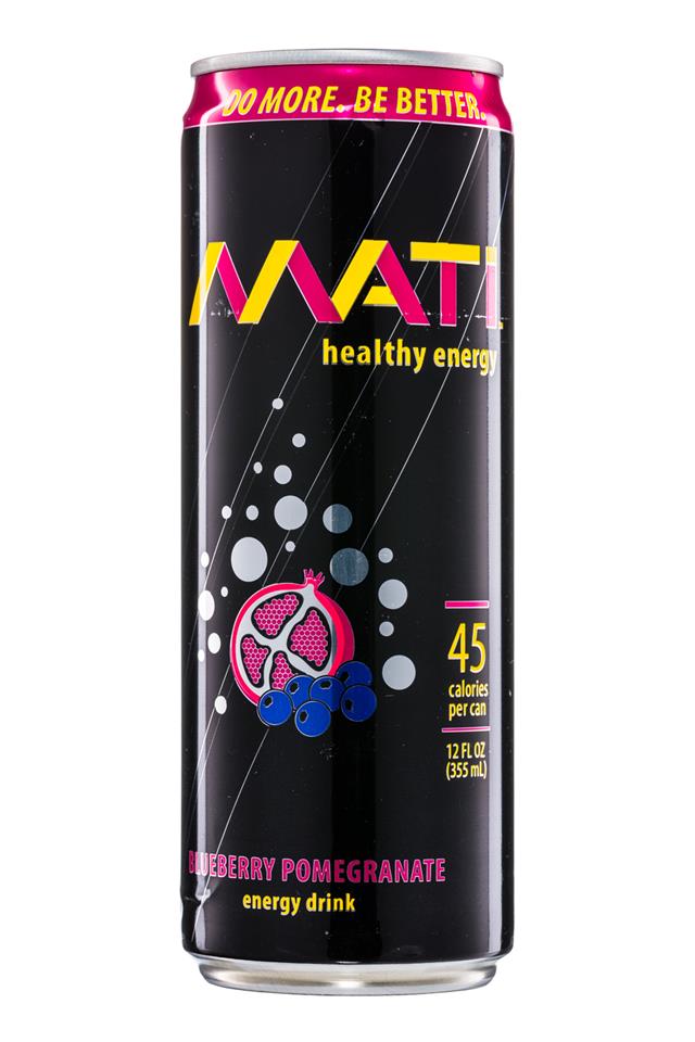 MATI: Mati-HealthyEnergy-12oz-BlueberryPomegranate-Front