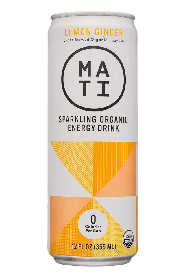 MATI: Mati-12oz-0Cal-SparklingEnergy-LemonGinger-Front