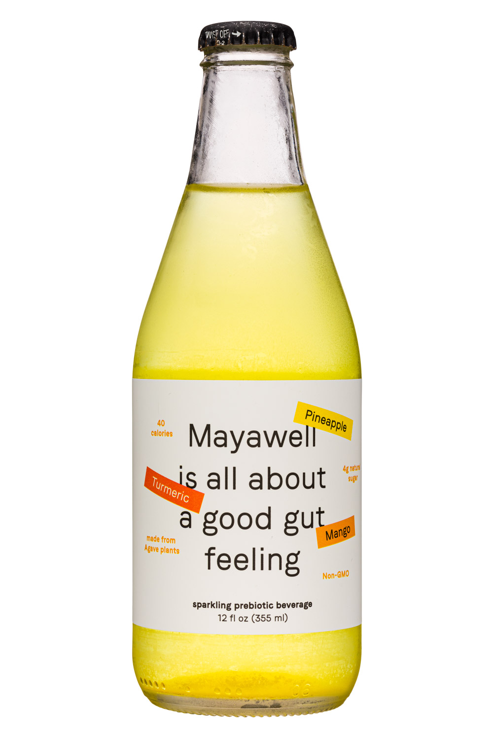 Sparkling Prebiotic - Pineapple + Turmeric + Mango