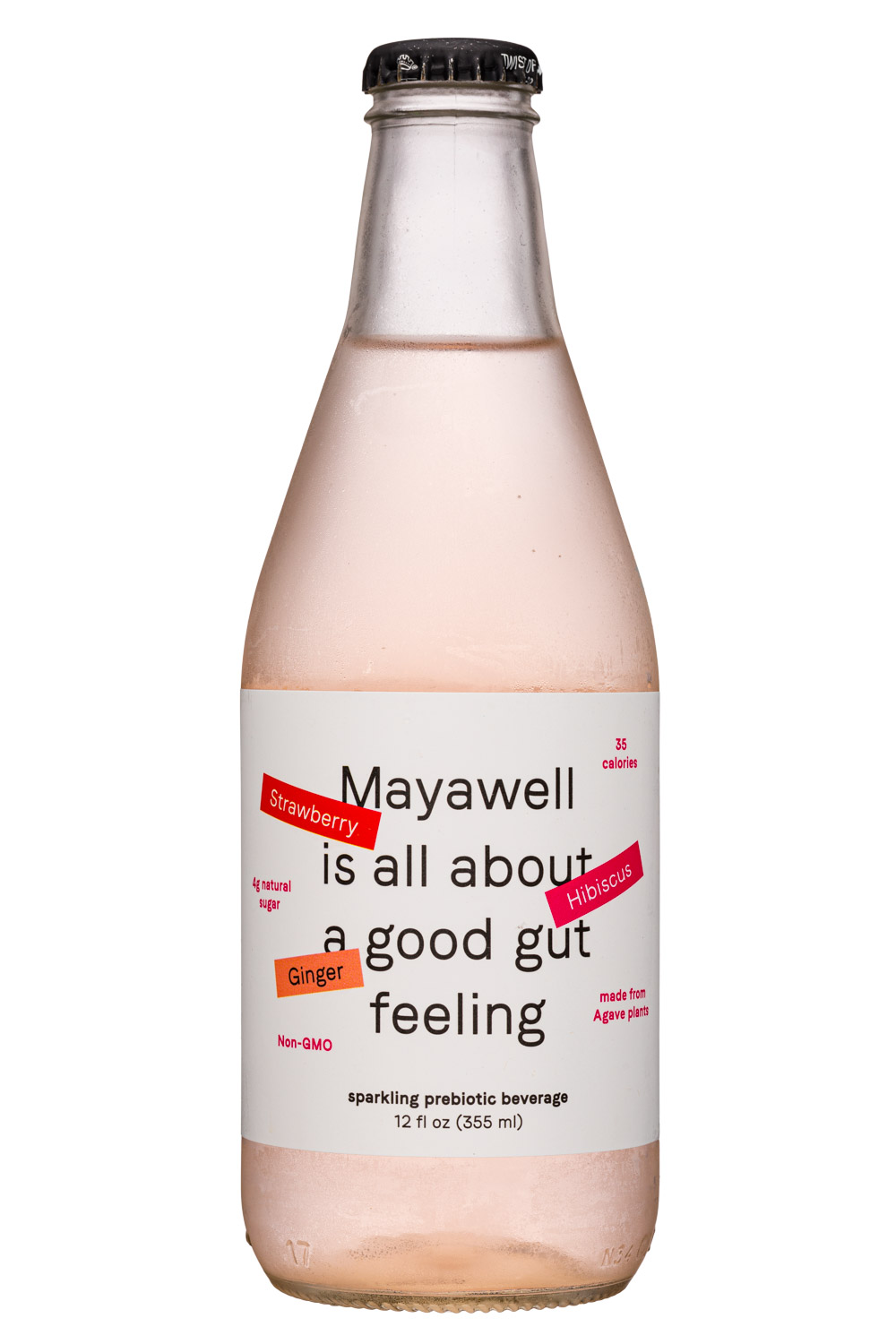 Sparkling Prebiotic - Strawberry + Hibiscus + Ginger