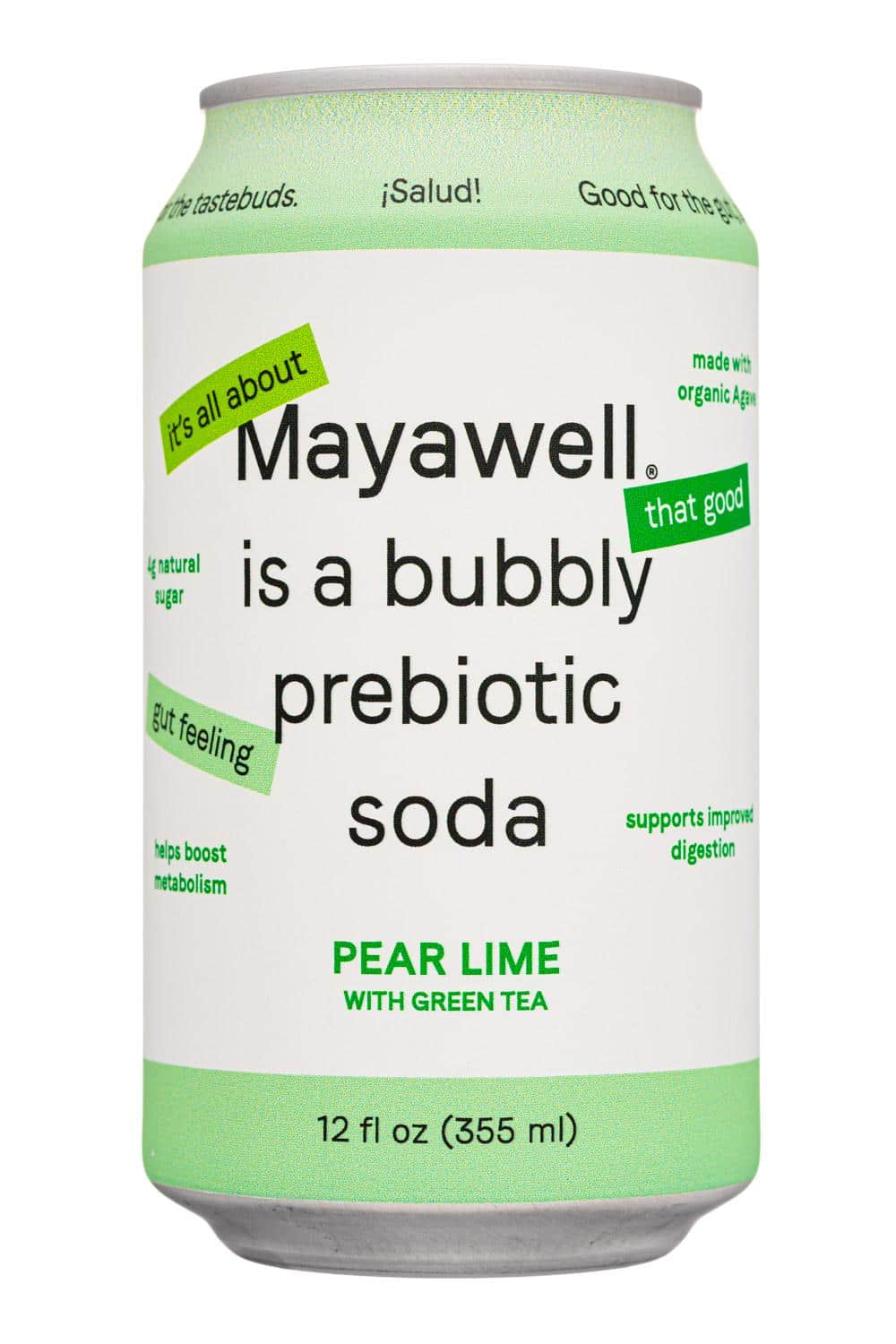 Sparkling Prebiotic Soda - Pear Lime with Green Tea (2022)