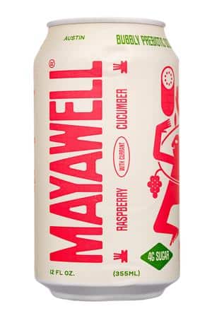 Mayawell: Mayawell-12oz-2023-Prebiotic-RaspCucumber-Front
