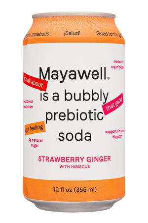 Mayawell: Mayawell-12oz-2022-Soda-StrawbGinger-Front