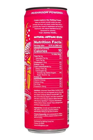 Melting Forest: MeltingForest-12oz-2024-MushEnergy-StrawbLemonade-Facts