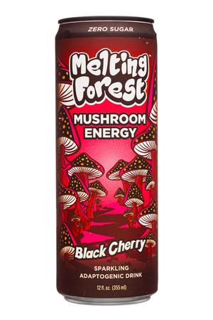 Melting Forest: MeltingForest-12oz-2024-MushEnergy-BlackCherry-Front