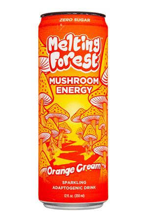 Melting Forest: MeltingForest-12oz-2024-MushEnergy-OrangeCream-Front