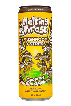 Melting Forest: MeltingForest-12oz-2024-MushEnergy-CoconutPine-Front