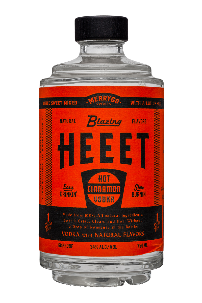 Merrygo Spirits: MerrygoSpirits-BlazingHeet-HotCinnamonVodka-750ml
