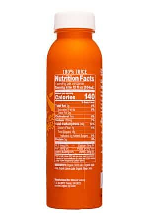 Midwest Juicery: MidwestJuicery-12oz-2023-4CarrotGold-Facts