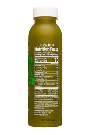 Midwest Juicery: MidwestJuicery-12oz-2023-AllGreens-Facts