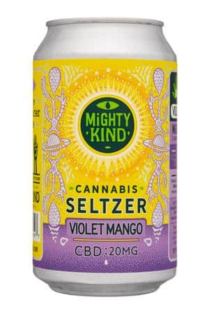 MIGHTY KIND: MightyKind-12oz-2024-CannabisSeltzer-CBD-VioletMango-Front