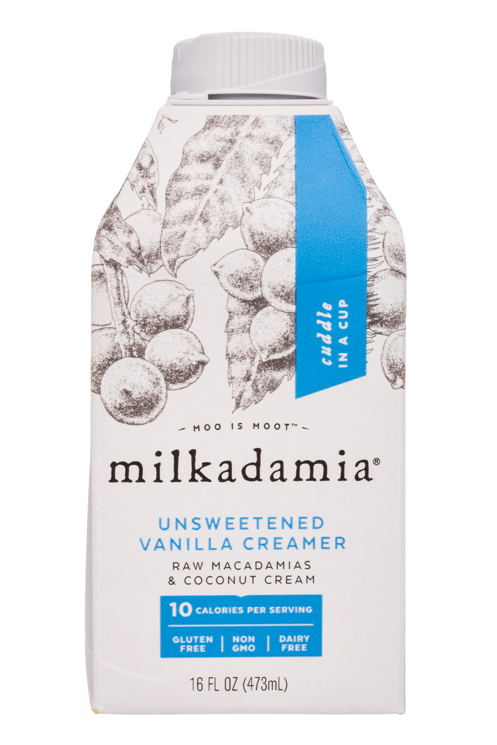 Milkadamia: Milkadamia-16oz-Creamer-UnsweetVanilla-Front