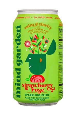 Mind Garden: MindGarden-2025-12oz-Elixer-StrawbRose-Front