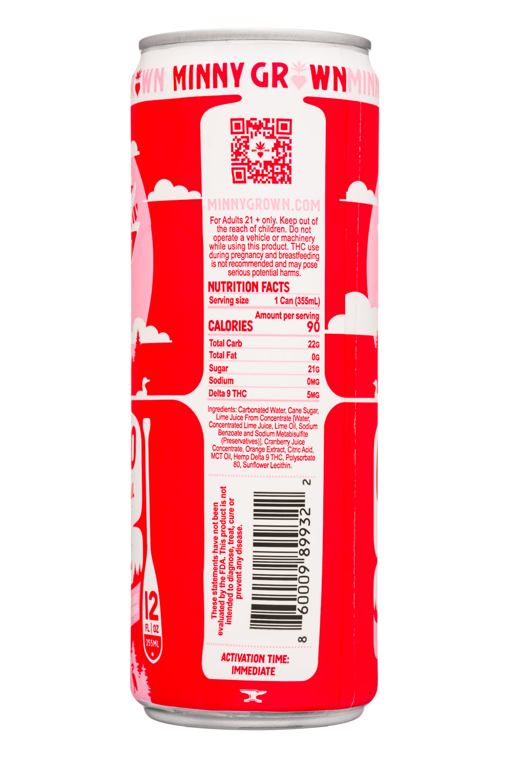 Minny Grown: MinnyGrown-12oz-2023-CannCocktail-Cosmo-Facts