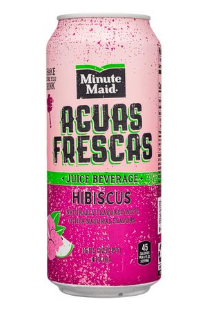 Minute Maid Juices: MinuteMaid-16oz-2022-AguaFrescas-Hibiscus-Front