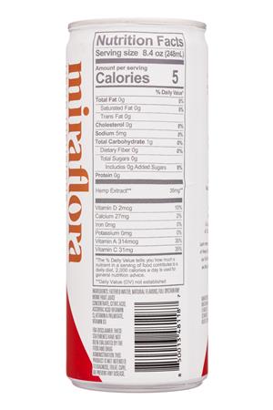 Miraflora Hemp Infusions: Miraflora-8oz-2020-HempInfusions-TuscanBloodOrange-Facts