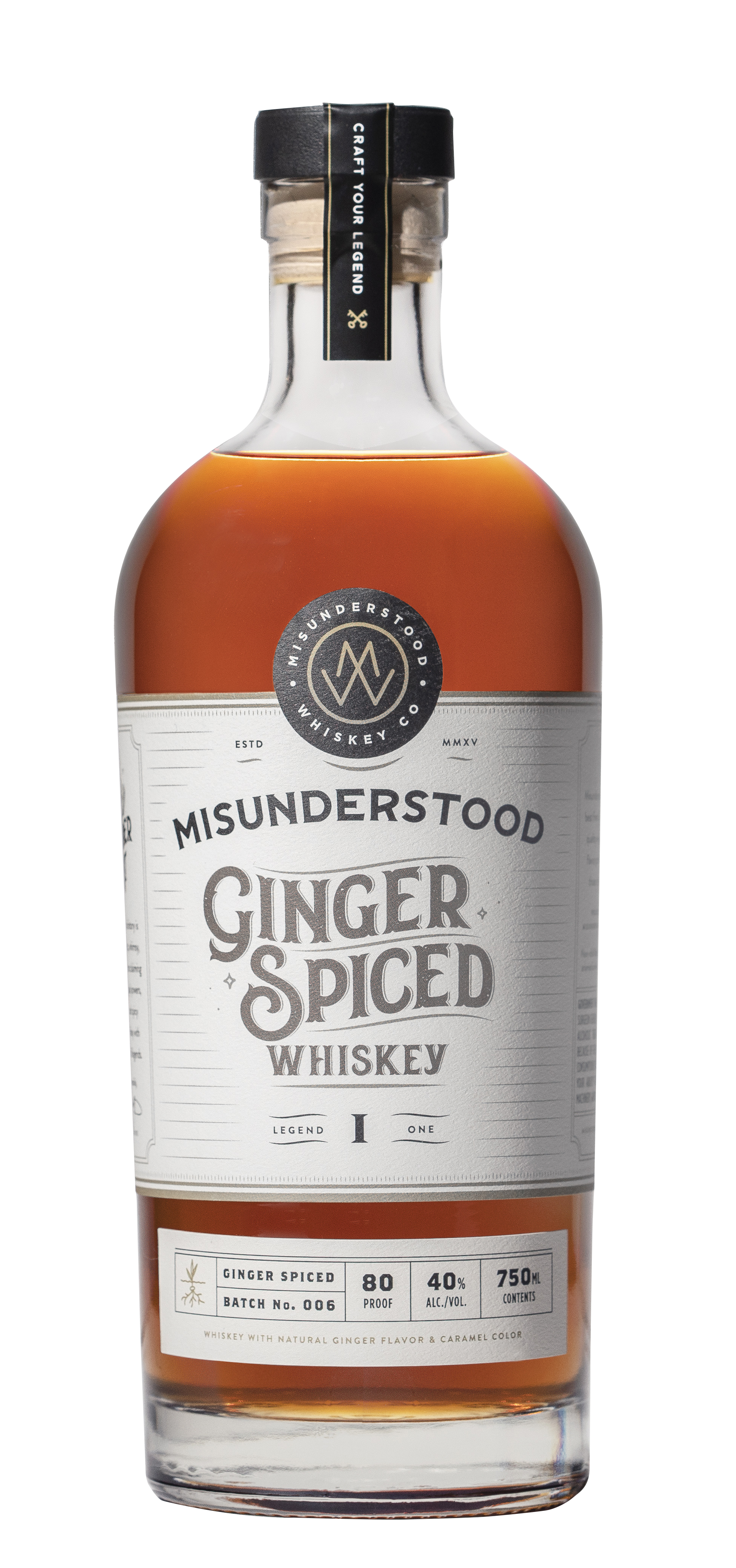 Misunderstood Whiskey: Photo of Misunderstood Ginger Spiced Whiskey - Misunderstood Whiskey (uploaded by company)