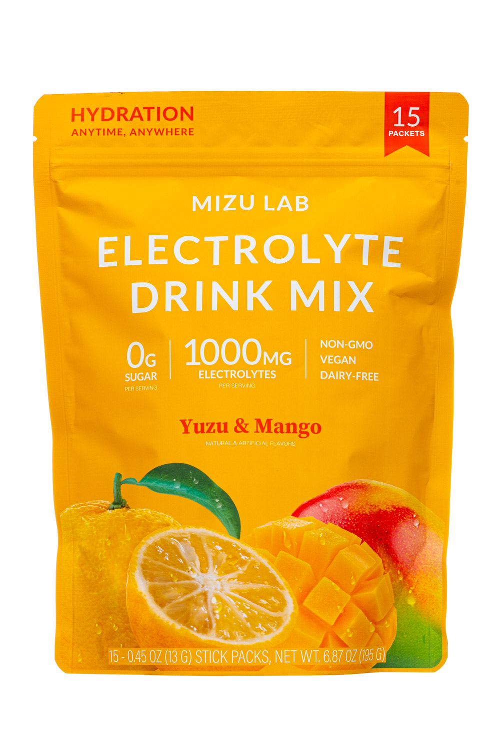 Yuzu & Mango Electrolyte Drink Mix | Zero Sugar