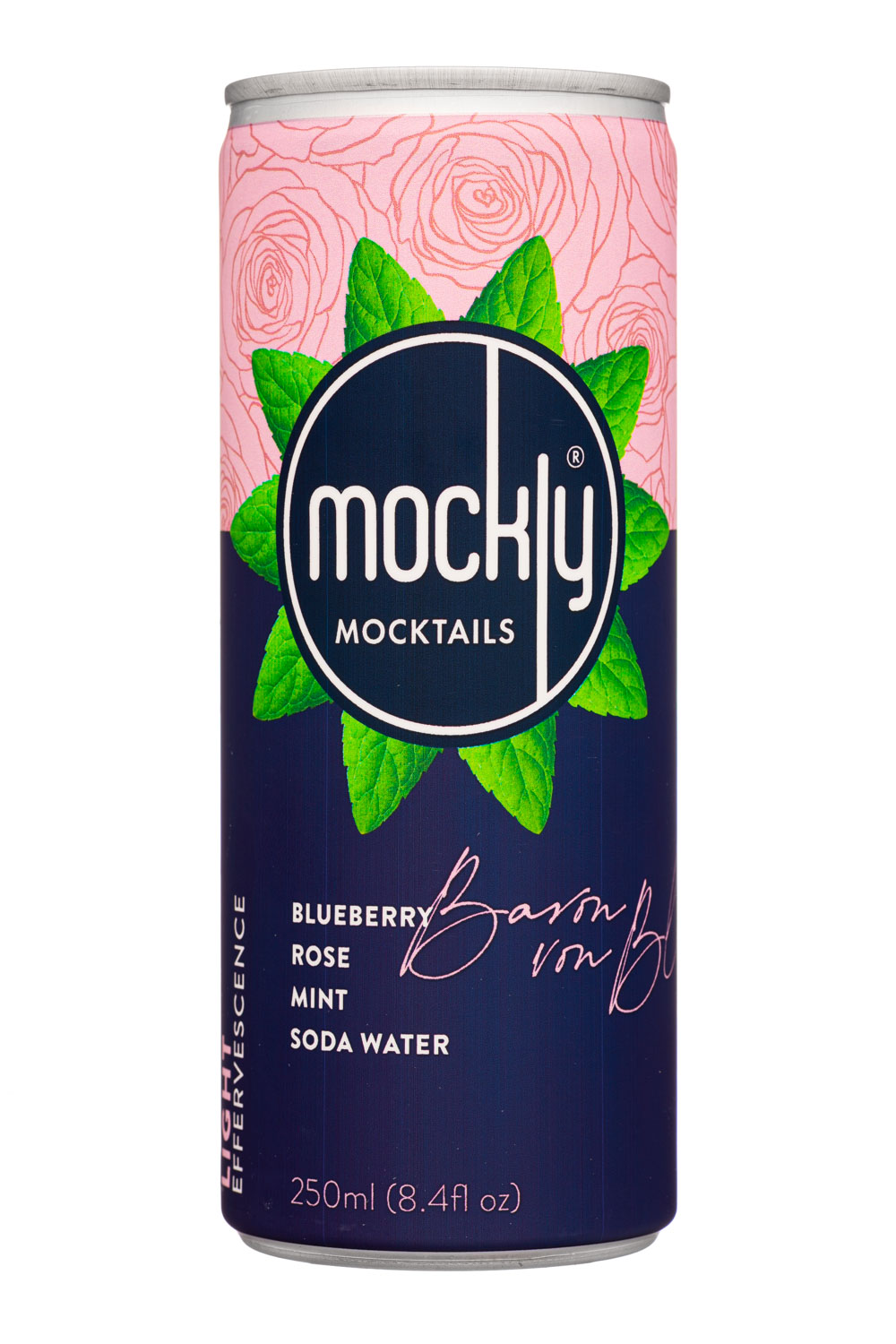 Blueberry, Rose, Mint, Soda Water