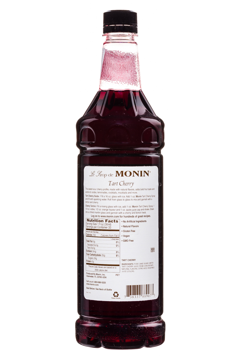 Monin: Monin-1L-Syrup-TartCherry-Facts