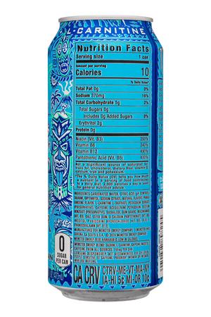 Monster Energy: Monster-16oz-2025-Energy-UltraBlueHawaiian-Facts