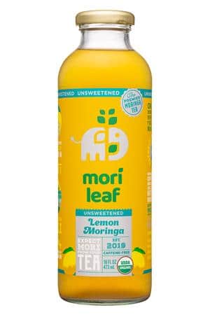 Mori Leaf: MoriLeaf-16oz-2022-Moringa-Lemon-Unsweet-Front