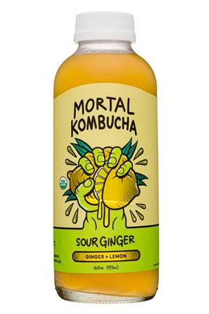 Mortal Kombucha: MortalKombucha-16oz-2021-Kombucha-SourGinger-Front