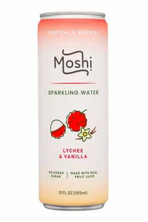 Moshi: Moshi-12oz-2025-SparklingWater-LycheeVanilla-Front