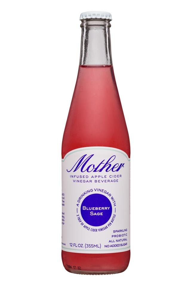 Mother Beverage: Mother-12oz-SparklingACV-BlueberrySage-Front