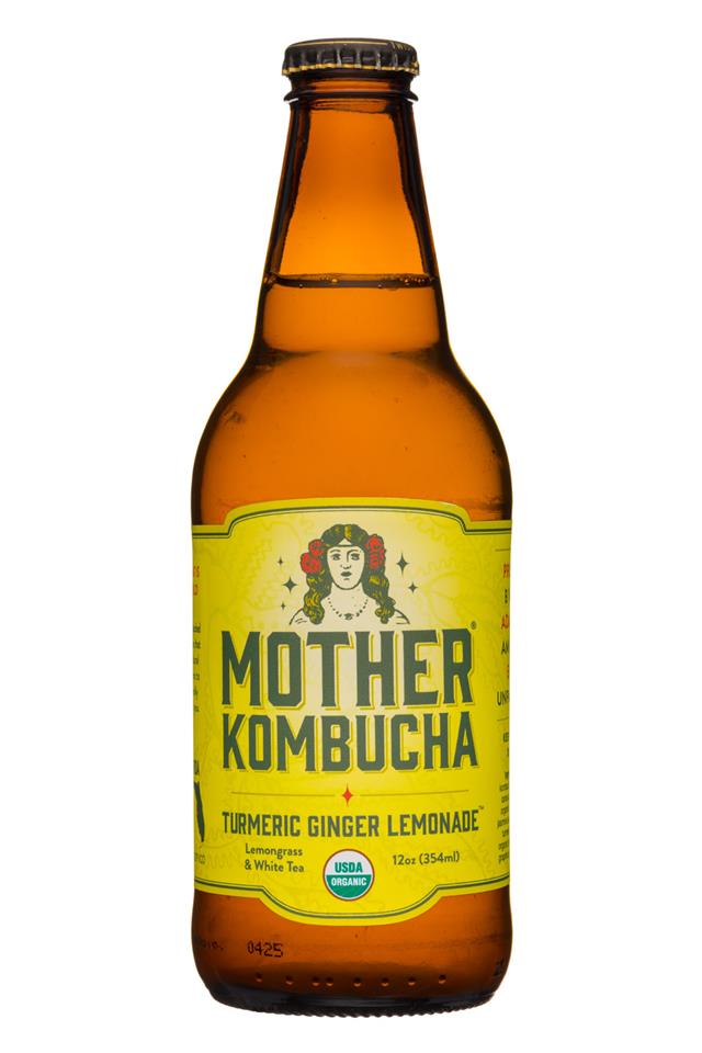 Mother Kombucha: Mother-12ozS-Kombucha-TurmericGingerLemonade-Front