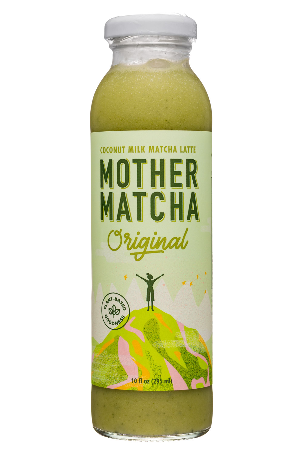 Mother Matcha: MotherMatcha-10oz-CoconutMatchaLatte-Original-Front